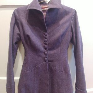 Vintage Wool Blazer, purple